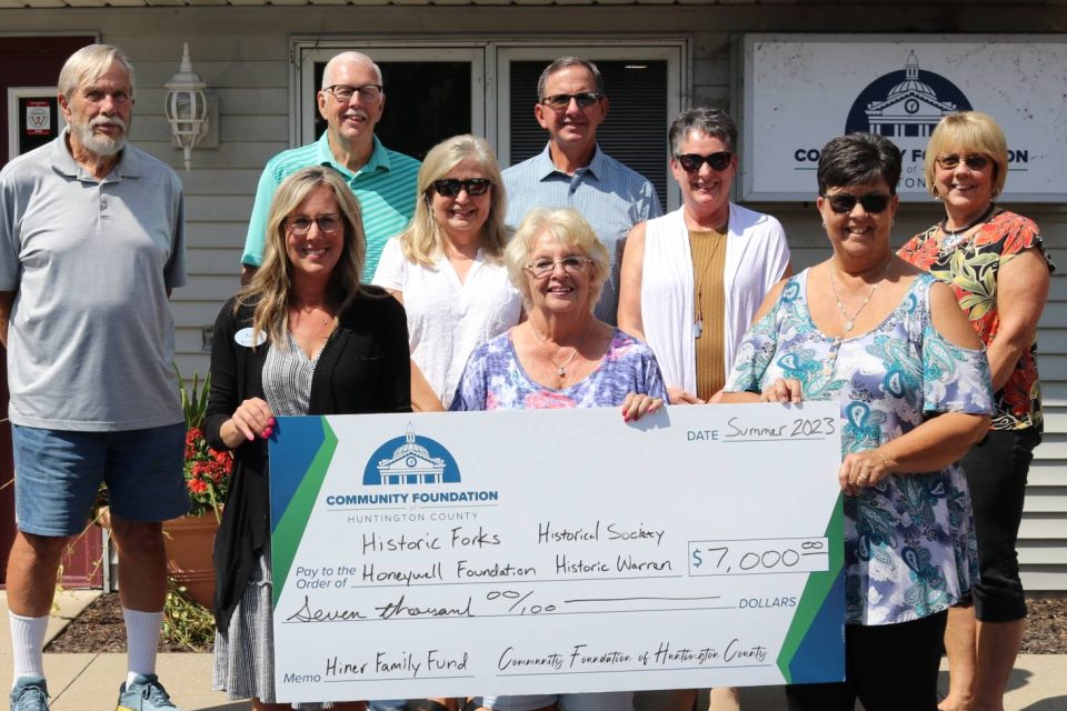 Hiner Family Fund Check Presentation