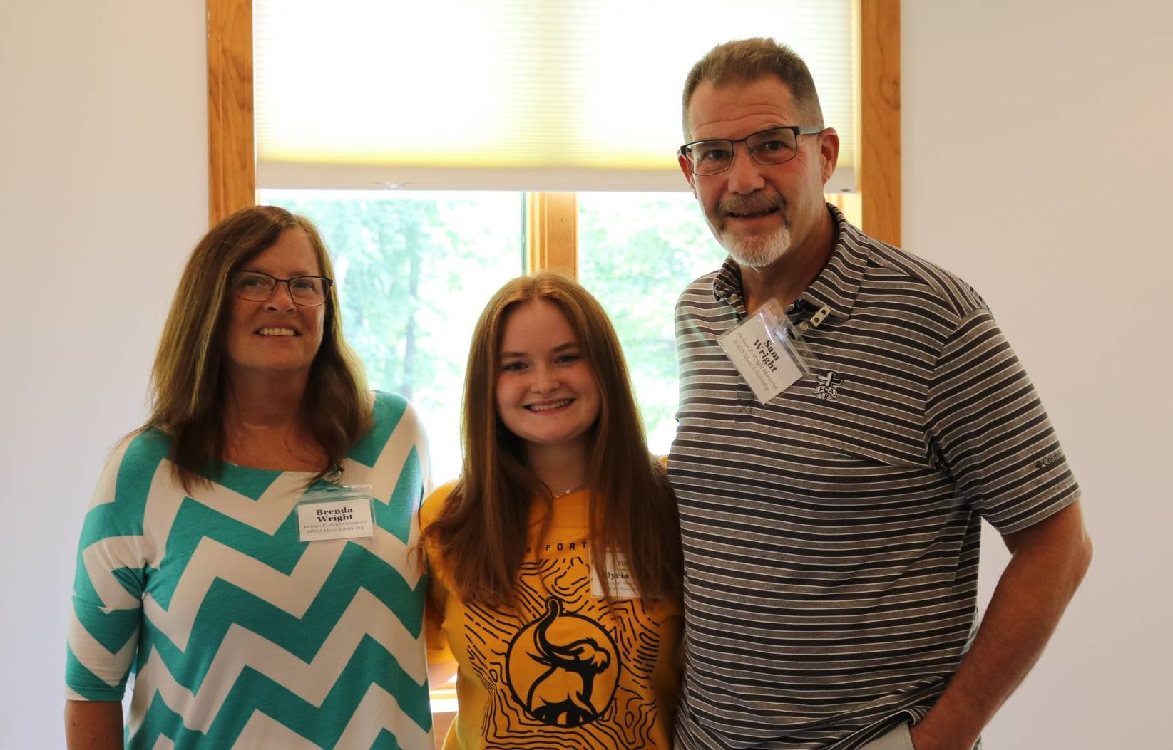 Sam and Brenda Wright with Elysia Tome