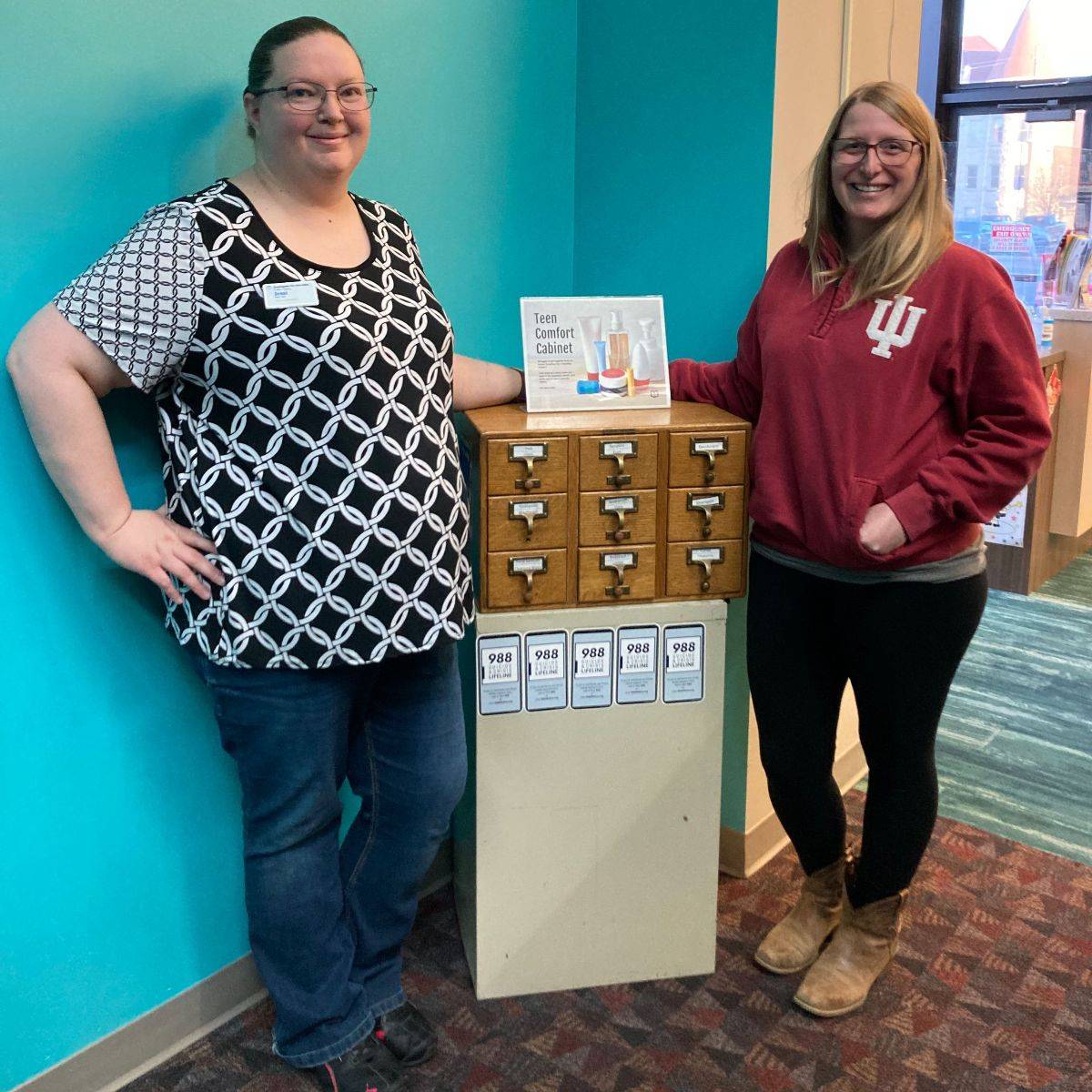 Teen Comfort Cabinet at the Huntington City-Township Public Library